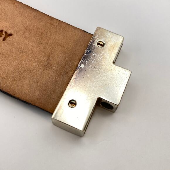 LEIGHELENA Wide Gold Hologram Stingray Leather Jigsaw Cuff -7" Size S MSRP $148 - Picture 7 of 10